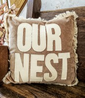 Our Nest Farmhouse Canvas & Velour