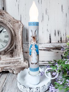 Peter Rabbit Handmade Flameless Timer Taper