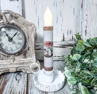 Woodland Mushroom Handmade Cottagecore Timer Taper Candle